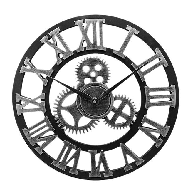 horloge industrielle engrenage 