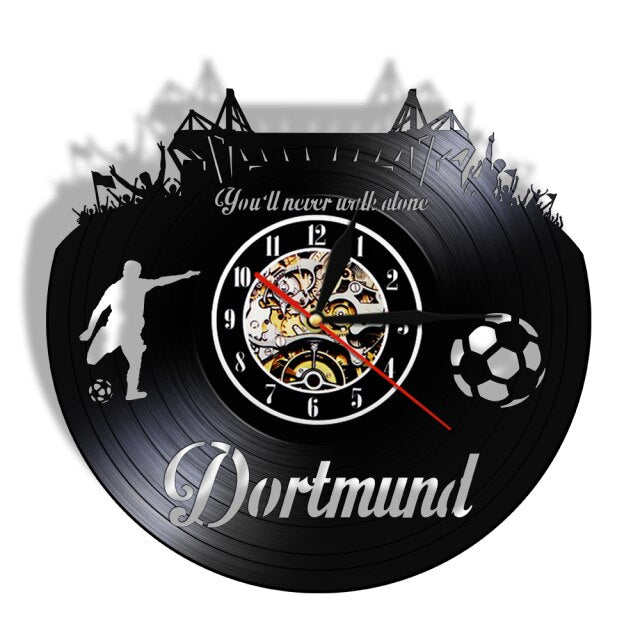 Horloge Vinyle Dortmund Stade de Foot