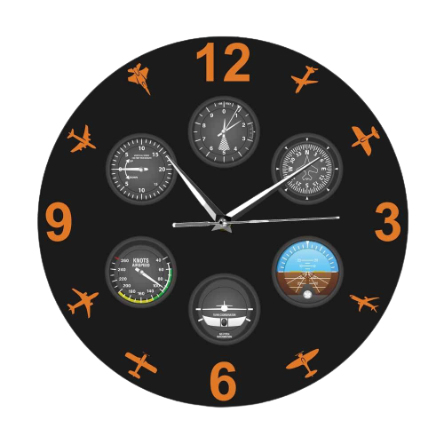 Horloge Murale Design Aviation