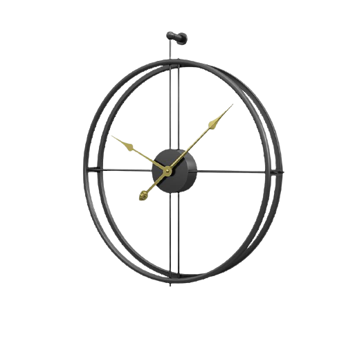 horloge industrielle minimaliste métal